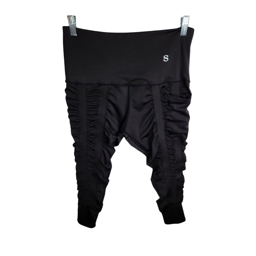 Skinnify Leggings Women L Black Resistance 4 Band Compressive Pockets Activewear